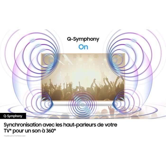 Barre de son 3.1.2ch - SAMSUNG - HW-S811D/XE - Atmos sans fil - Ultra-fine - Wifi - Bluetooth - Contrôle vocal - Q-Symphony 3.0 -