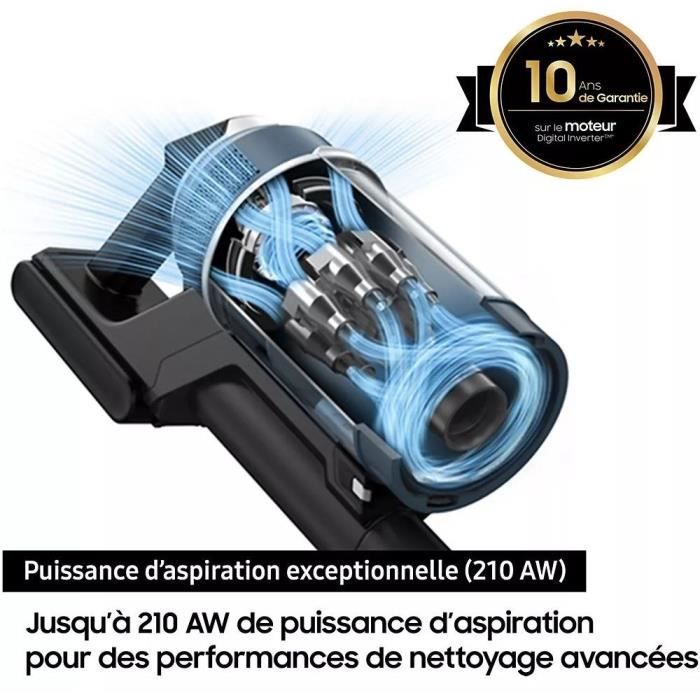 Aspirateur Balai avec Clean Station SAMSUNG Bespoke Jet Plus Complete VS20B95C43W - 210 AW