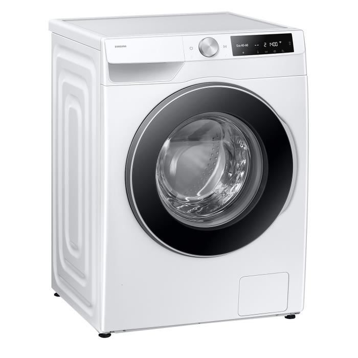 Lave-linge hublot SAMSUNG AI ecobubble WW11DG6B25LE - 11 kg - Digital Inverter - L60cm - 1400 trs/min - Classe A - Blanc