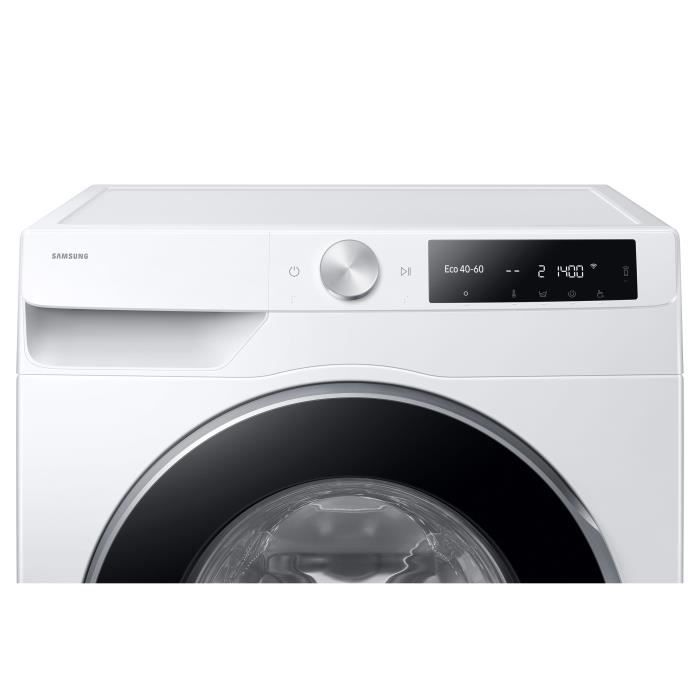 Lave-linge hublot SAMSUNG AI ecobubble WW11DG6B25LE - 11 kg - Digital Inverter - L60cm - 1400 trs/min - Classe A - Blanc