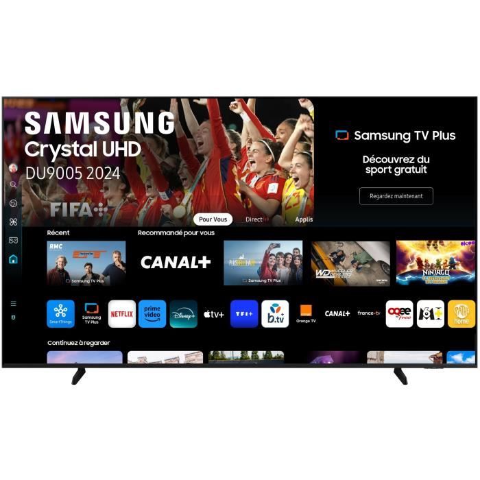 Samsung TU98DU9005 - TV LED 98 (249 cm) - 4K UHD 3840x2160 - 100 Hz - HDR - Smart TV - Gaming Hub - 3xHDMI - WiFi