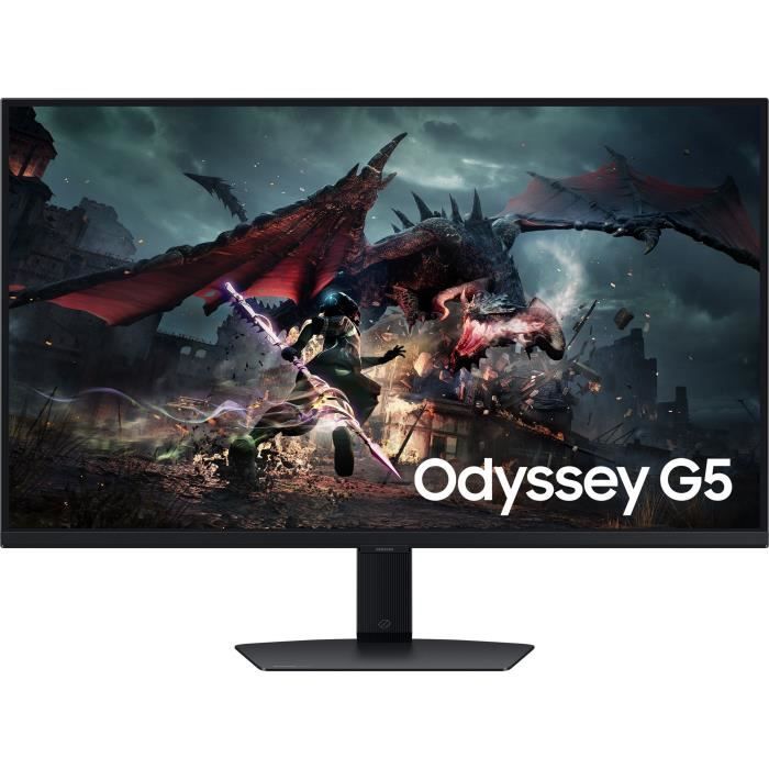 Ecran PC Gamer - SAMSUNG - 32 - WQHD - 180Hz - Dalle IPS - 1ms - Ajustable en hauteur - LS32DG500EUXEN