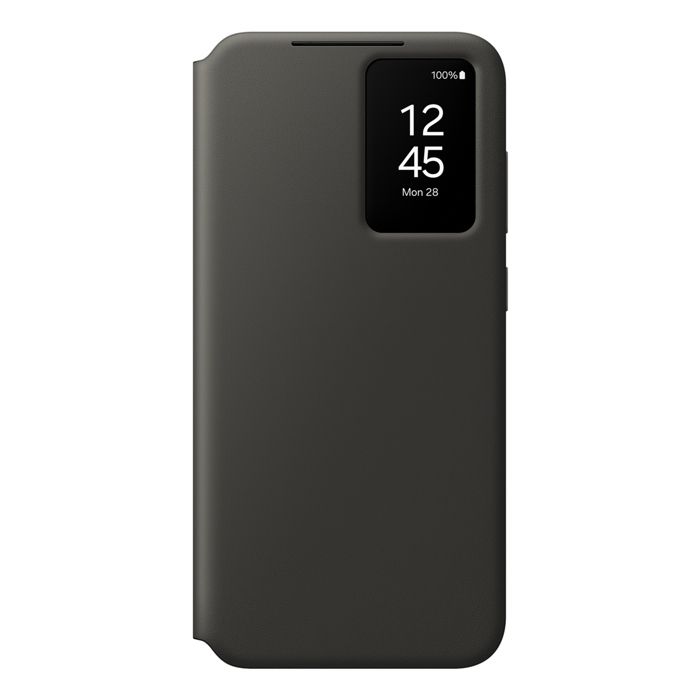 Coque et étui téléphone mobile Samsung Etui Smart View avec porte-carte pour Galaxy S24 FE - Noir