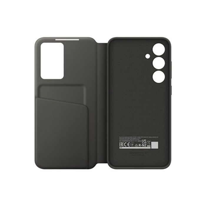 Coque et étui téléphone mobile Samsung Etui Smart View avec porte-carte pour Galaxy S24 FE - Noir