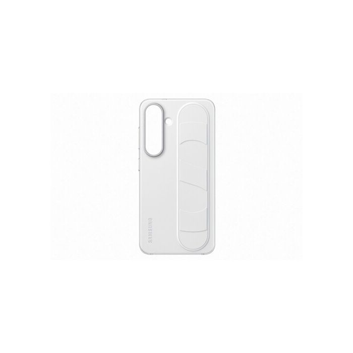Coque - Samsung - Galaxy S25 - Blanc - Fonction Support - Laniere Intégrée