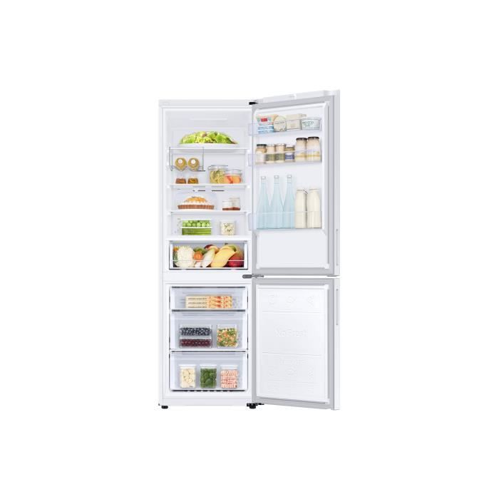 Réfrigérateur combiné - SAMSUNG - RB33B612ESA - 344 L - Classe E - 59,5 x 65,8 x 185,3 cm - Blanc