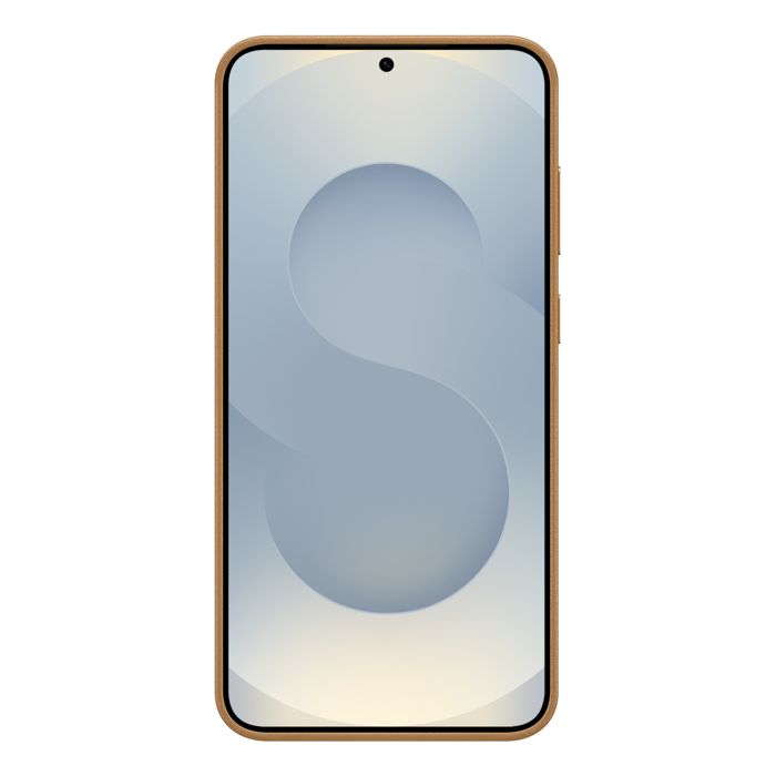 Coque pour Samsung Galaxy S25 Plus Cuir d'Origine Kindsuit Samsung Dorée