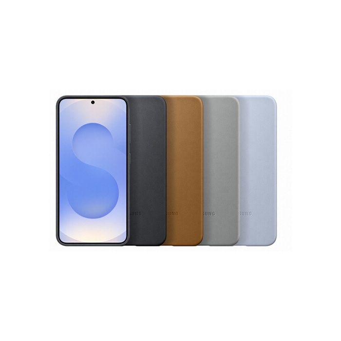 Coque pour Samsung Galaxy S25 Cuir d'Origine Kindsuit Samsung Bleu Clair