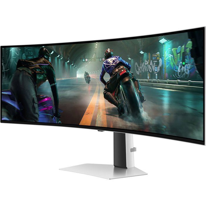Ecran PC Gamer incurvé - SAMSUNG - 49'' - Dual QHD - 144Hz - Dalle OLED - 0.03ms - Ajustable en hauteur - ODYSSEY OLED G9 - G91SD