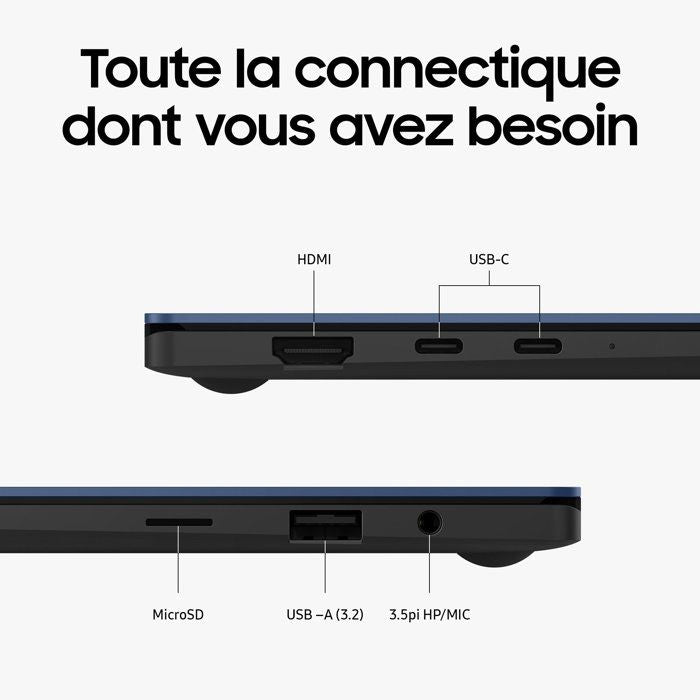 PC Portable - SAMSUNG - Galaxy Book5 Pro - 14- Intel Core Ultra 7 - Win 11 - Intel Arc Graphics 140V - 16 Go RAM - 512 Go SSD