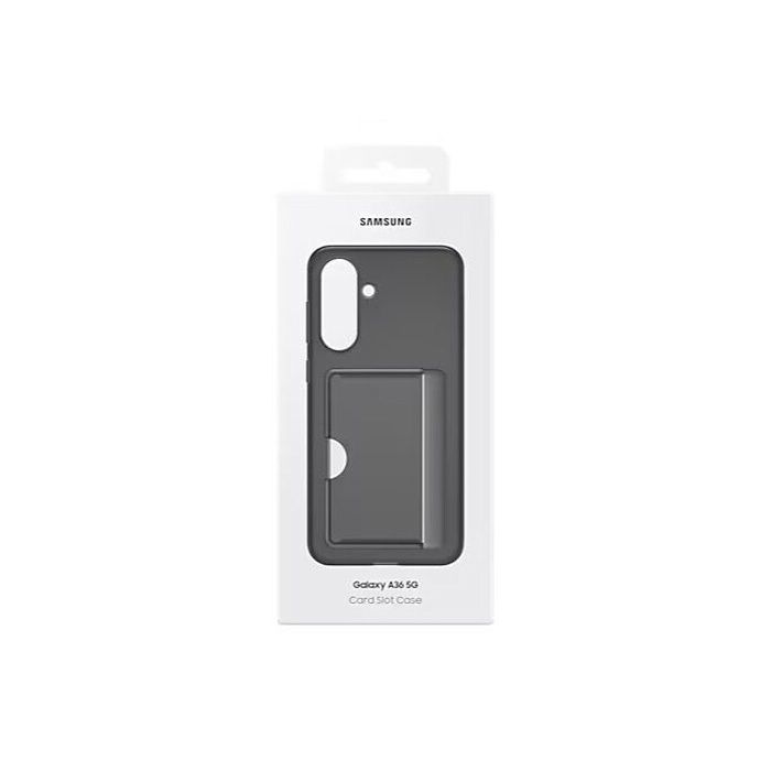 Coque et étui téléphone mobile Samsung arriere avec porte-carte Galaxy A36 5G Noir
