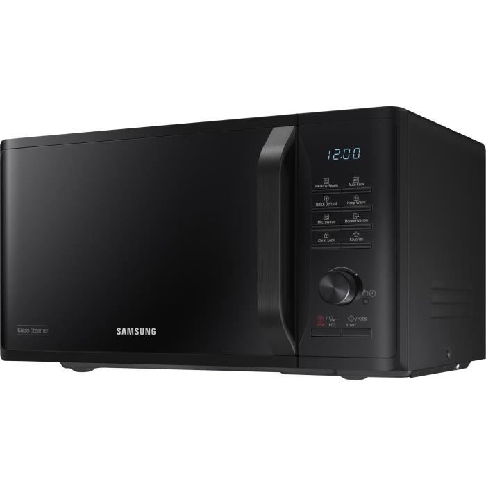 Micro-ondes solo - SAMSUNG - MS23K3555E - Noir - 23L - ContrÙle Èlectronique + bouton - Fonction maintien au chaud