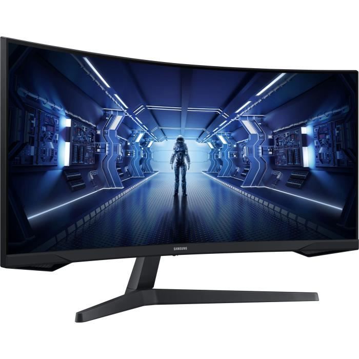 Ecran PC Gamer Incurvé - SAMSUNG - 34 - UWQHD - 165Hz - Dalle VA - 1ms - LC34G55TWWPXEN