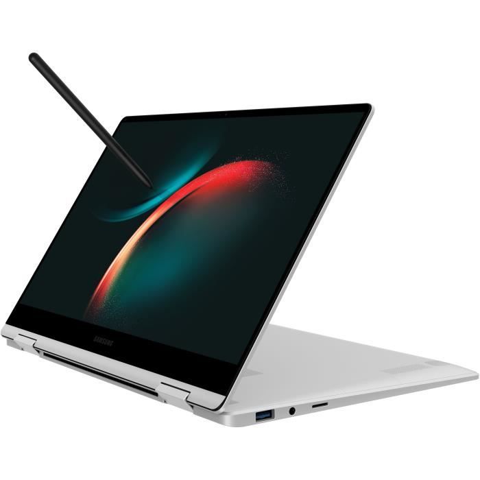 PC Portable convertible Samsung -Galaxy Book 3 360 -13,3 Super AMOLED - Core i5-1340P -RAM 8Go -256Go SSD -Iris Xe -Win 11 -S Pen