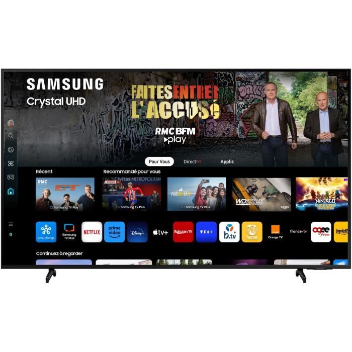 Samsung 43CU8005 - TV LED 43 (109 cm) - 4K UHD 3840x2160 - HDR - Smart TV - Gaming HUB - 3xHDMI - WiFi