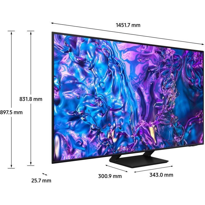 Samsung 65Q70D - TV QLED 65'' (165 cm) - 4K UHD 3840x2160 - 120 Hz - HDR10+ - Gaming Hub - Smart TV - 4xHDMI