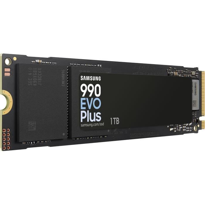 SSD Interne - SAMSUNG - 990 EVO Plus 1 To - NVMe M.2 PCIe 4.0x4 - Vitesse lecture jusqu'a 7 150 Mo/s