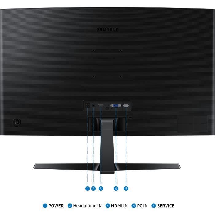 Ecran PC Incurvé - SAMSUNG - 27 - FHD - 100Hz - Dalle VA - 4ms - LS27D366GAUXEN