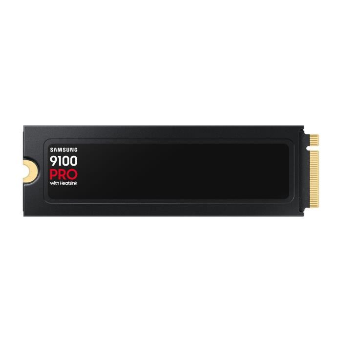 Samsung - SSD Interne - 9100 PRO avec dissipateur NVMe M.2 PCIe 5.0 x4 - 2 To - Vitesse de lecture jusqu'a 14 800 Mo/s - MZ-VAP2T0CW
