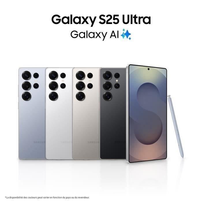 SAMSUNG Galaxy S25 Ultra AI Smartphone 256 Go Gris Titane