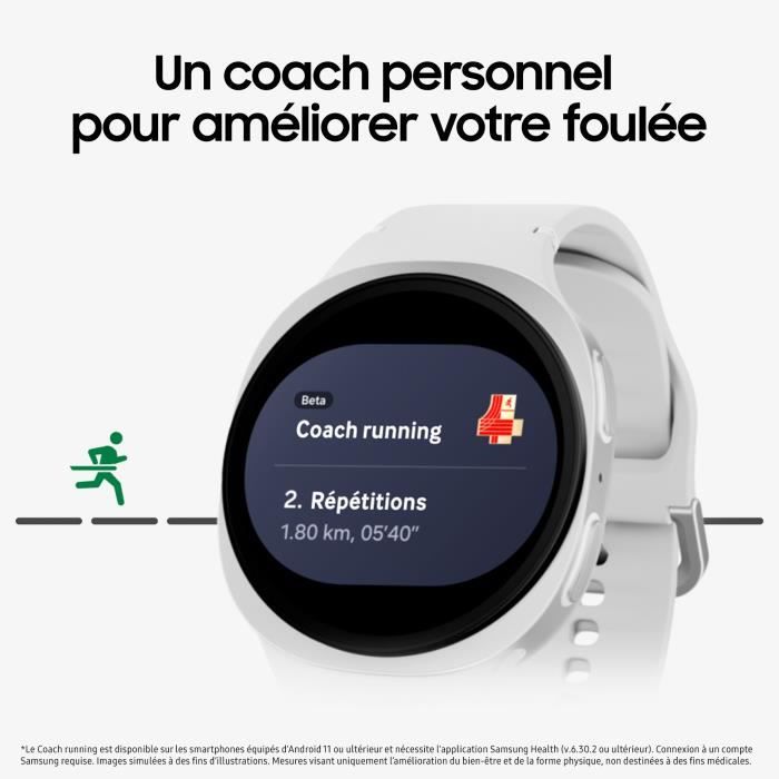 Samsung Galaxy Watch8 Montre connectée Bluetooth 40mm Silver