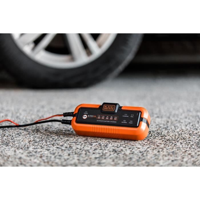 Chargeur batterie - BLACK DECKER - 201869 - Puissance maximale de charge : 4 Amperes.