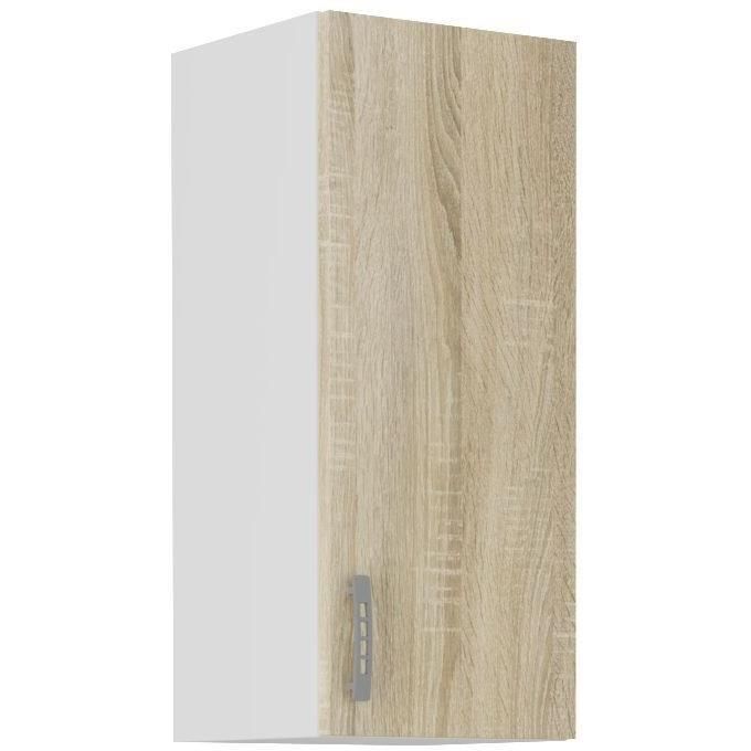 SARA Meuble haut - 1 porte - Décor chene sonoma - L30 x P31 x H71,5 cm