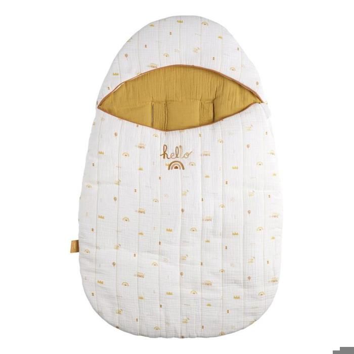Nid d'ange - SAUTHON - SUNLIGHT - 0-4 mois - Mousseline de coton - Imprimé motif