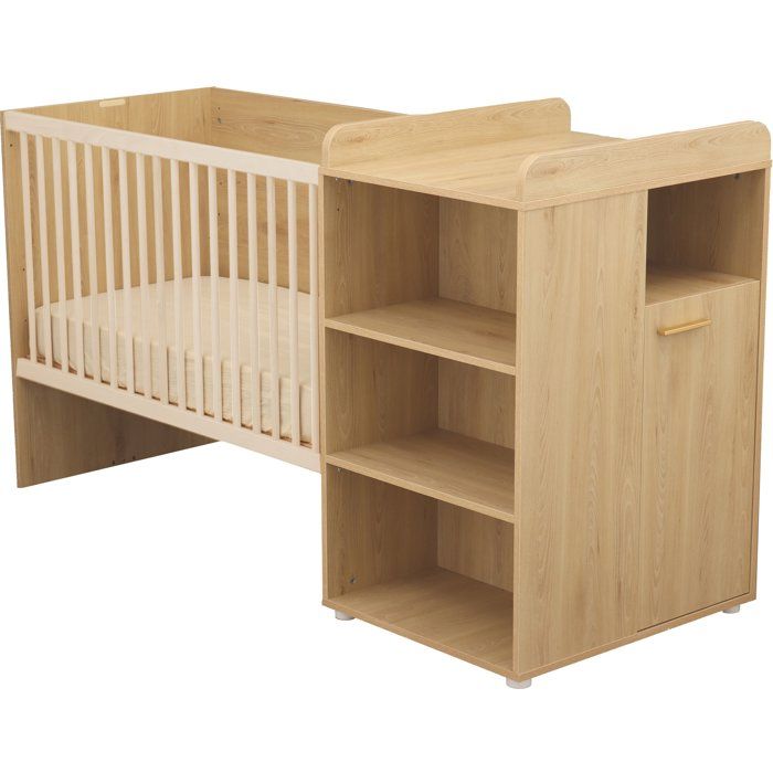 Lit combiné évolutif - Adele - 120 x 60 cm - Hetre - SAUTHON