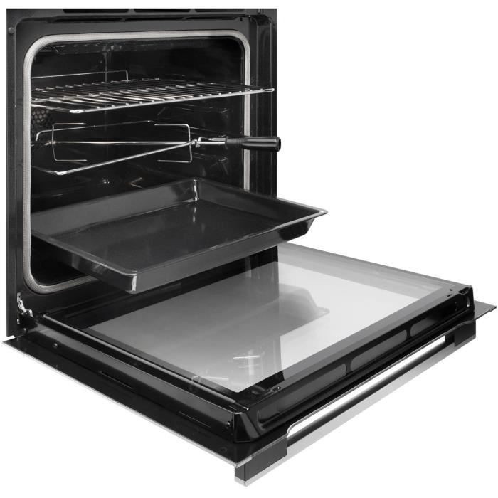 Four encastrable pyrolyse SAUTER SFP932X - Chaleur pulsÈe - Tournebroche - Porte froide - Fonctions vapeur