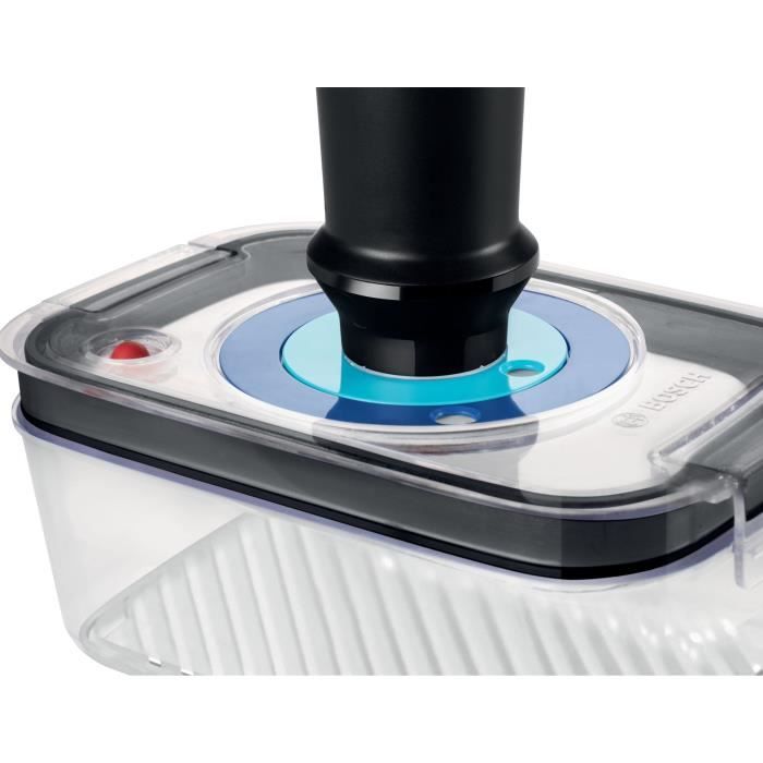 Kit pour mise sous vide - BOSCH - MSEV6FS1 - BoÓte sous vide avec bac 1 L - 3 sacs de 1,2 L + 3 sacs de congÈlation (3,8 L)