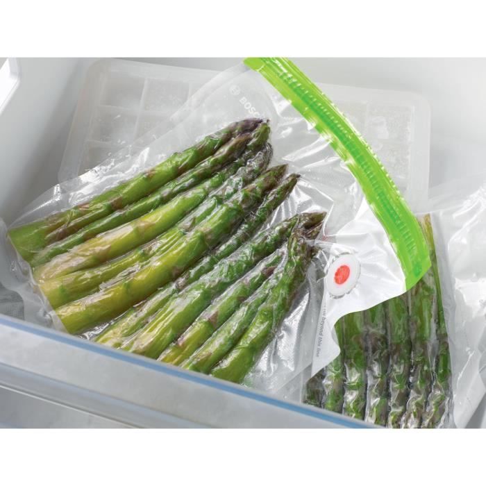 Kit pour mise sous vide - BOSCH - MSEV6FS1 - BoÓte sous vide avec bac 1 L - 3 sacs de 1,2 L + 3 sacs de congÈlation (3,8 L)
