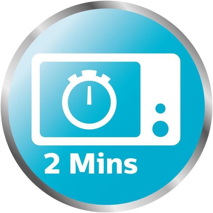 Stérilisateur micro-ondes - PHILIPS AVENT - Vapeur rapide - Bleu/Blanc - Stérilise en 2 min - Design compact