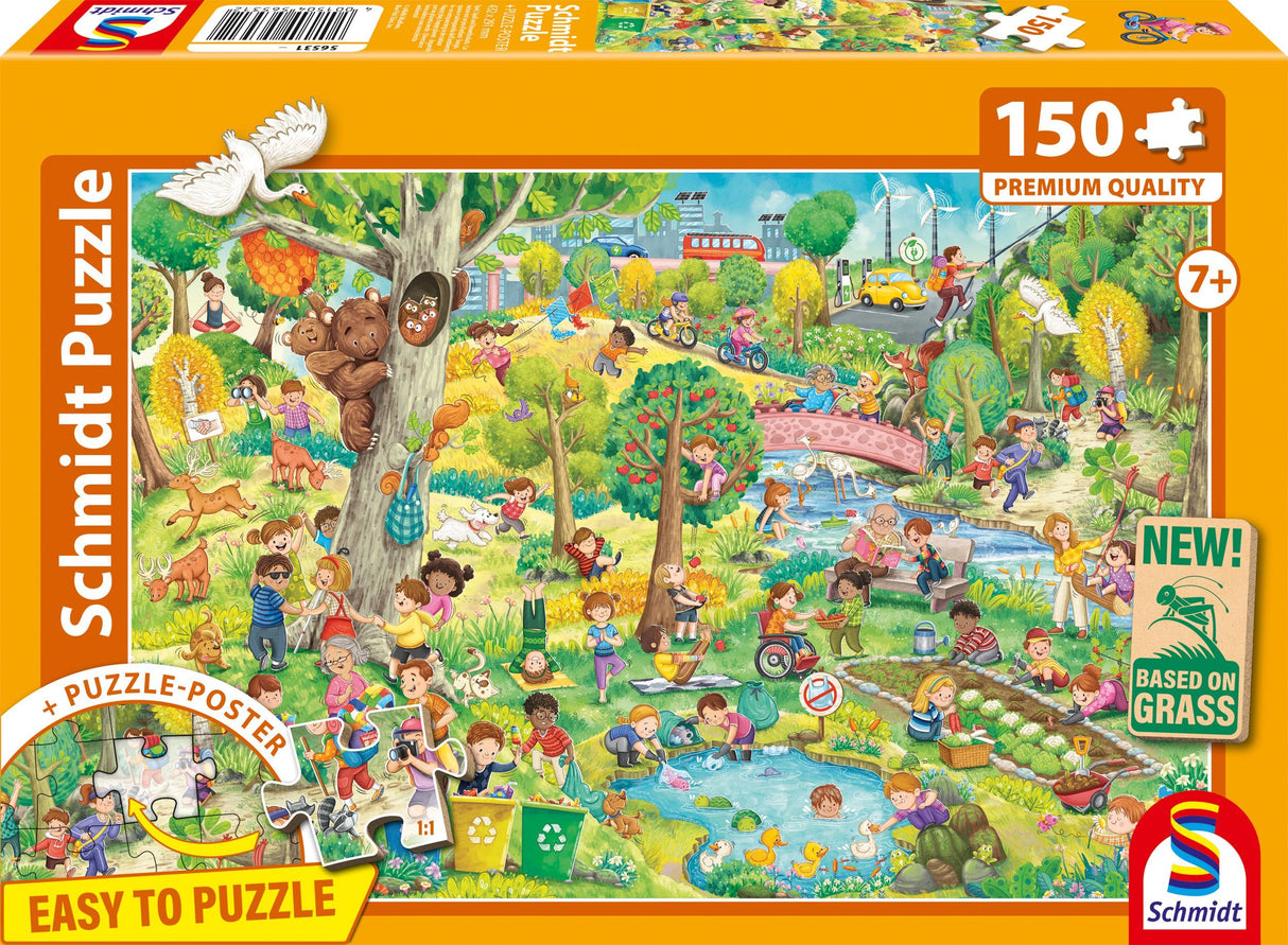 Puzzle - SCHMIDT SPIELE - La nature est un jeu d'enfant - 150 pieces - Des 7 ans