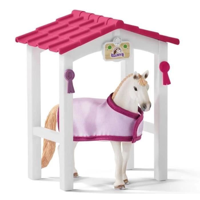 Box avec jument Lusitanienne, coffret figurines schleich 42368 HORSE CLUB, avec 12 éléments dont 1 cheval schleich inclus, des 5 ans