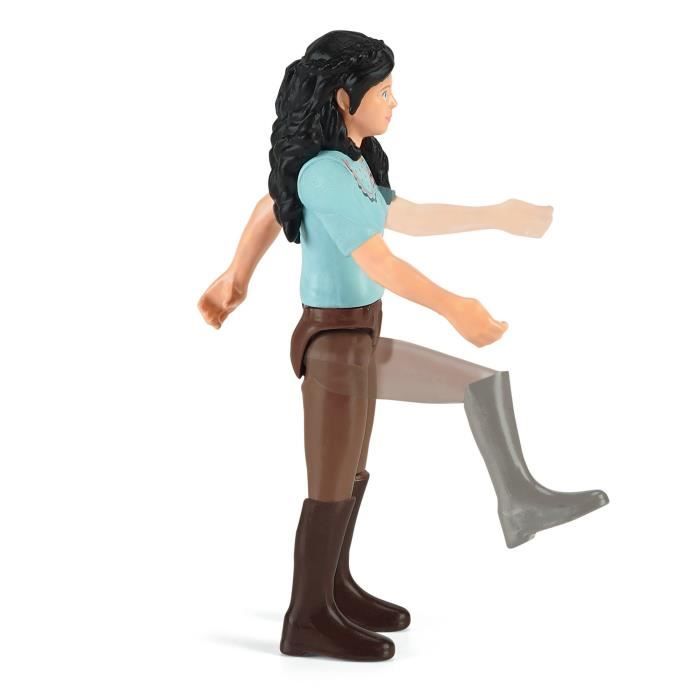 Box de lavage pour chevaux Emily et Luna, coffret schleich avec 19 éléments inclus dont 1 cheval schleich, coffret figurines écurie