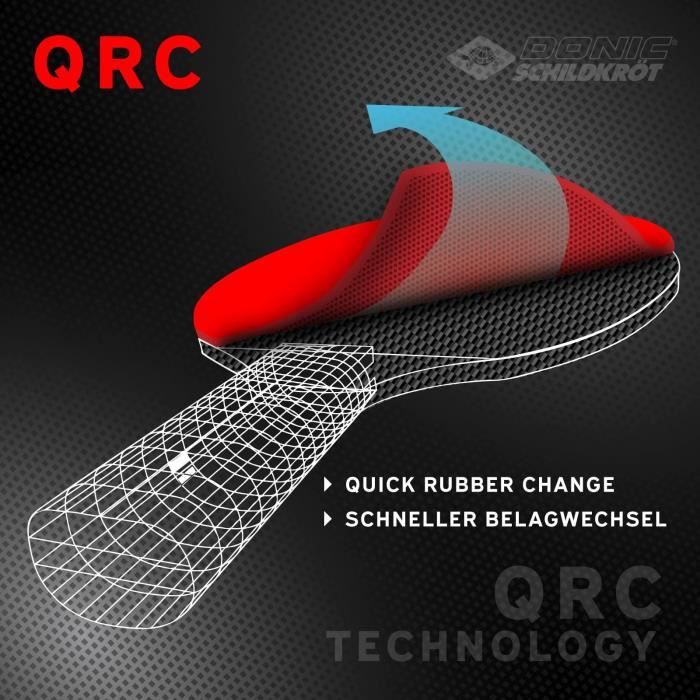 Raquette de tennis de table - SCHILDKR÷T - QualitÈ supÈrieure - Epaisseur 1.9 mm - CARBOTEC 900