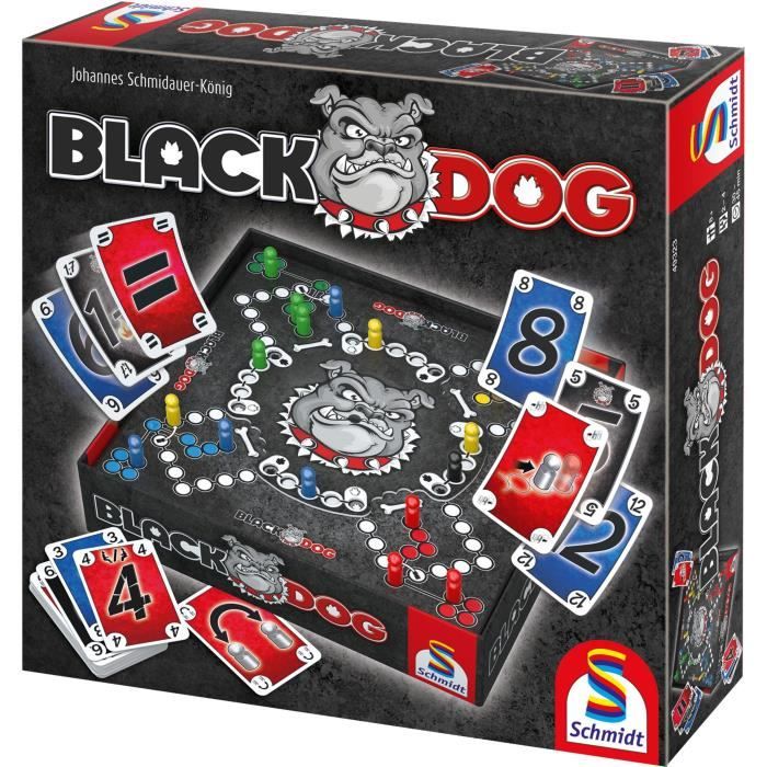 Black DOG - Jeux de Société - SCHMIDT SPIELE - Affrontez le mystérieux Black DOG dans ce jeu de stratégie captivant !