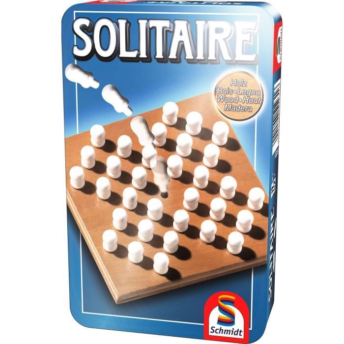 Solitaire - Jeux de Société - SCHMIDT SPIELE - Testez votre patience et votre stratégie avec ce jeu de solitaire !
