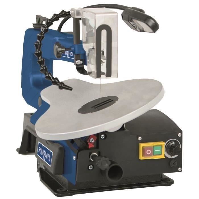 Scie a chantourner - Scheppach - SD1600V - Hauteur/Profondeur de coupe 50/406mm - Vitesse variable 500-1700min-1