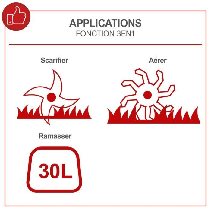 Scarificateur électrique SC32 - 32 cm - 1500 W - SCHEPPACH