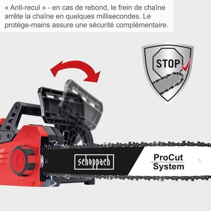 Tronçonneuse électrique SCHEPPACH CSE2600 - 45.5cm 2400W