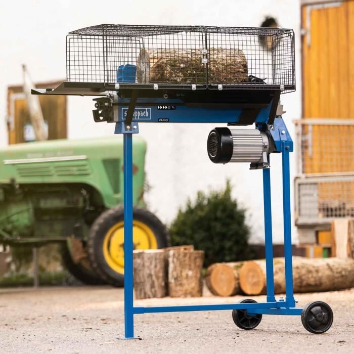 Fendeur de bûches électrique horizontal LS700UG 7T - SCHEPPACH - 2200W 52cm Ø 25 cm - avec support