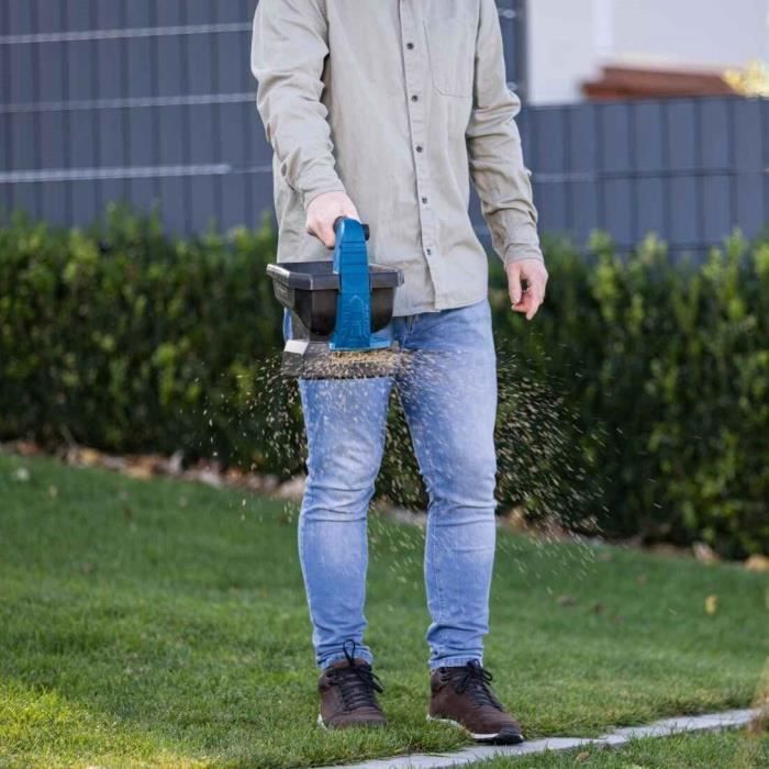 Epandeur sans fil C-GSP800-X - bac de 3,5L + capacité de surface 800m2 - SCHEPPACH 20V IXES - sans batterie ni chargeur