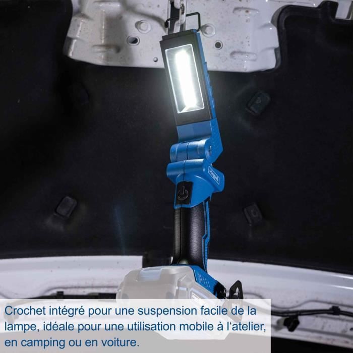 Lampe sans fil C-WL20-X - 300lm max 6200K projecteur/torche - SCHEPPACH 20V IXES - sans batterie ni chargeur