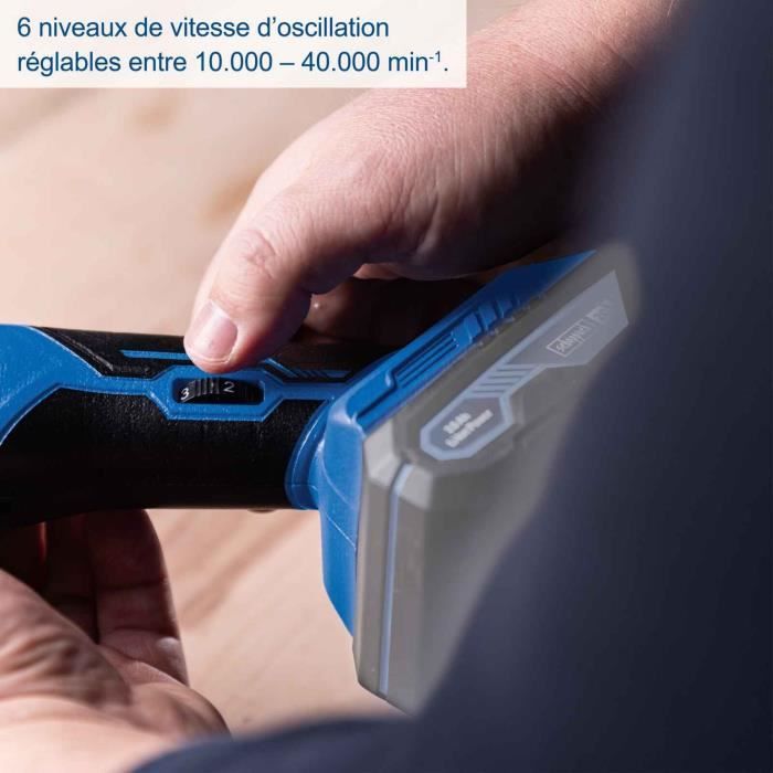 Outil multifonctions sans fil C-MT40-X - pour scier, couper, racler, poncer - SCHEPPACH - sans batterie ni chargeur