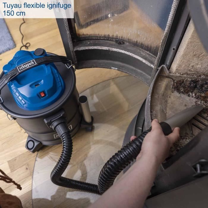 Aspirateur a cendre AVC25 - cuve de 20L - 1300W - SCHEPPACH