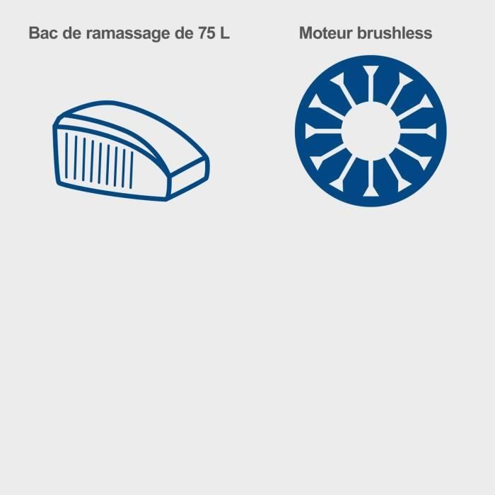 Tondeuse sans fil BC-MP470-X SET XL2x2 - coupe 73 cm - SCHEPPACH 20V IXES - avec batterie et chargeur