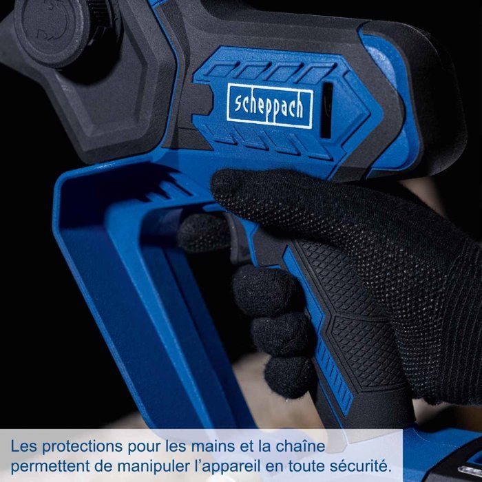 Scie de jardin sans fil SCHEPPACH C-PS100-X - SET S - Batterie 20V IXES 2 Ah + chargeur