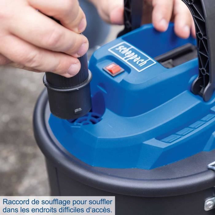 Aspirateur a cendres sans fil avec starterkit 2Ah C-AVC15-X - Set S - SCHEPPACH